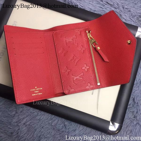 Louis Vuitton Monogram Empreinte COMPACT CURIEUSE WALLET M60568 Red Louis Vuitton Monogram Empreinte COMPACT CURIEUSE WALLET M60568 Red