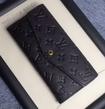 Louis Vuitton Monogram Empreinte WALLET M60565 Black