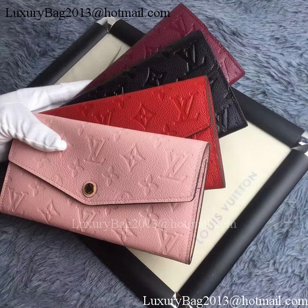 Louis Vuitton Monogram Empreinte WALLET M60565 Pink Louis Vuitton Monogram Empreinte WALLET M60565 Pink