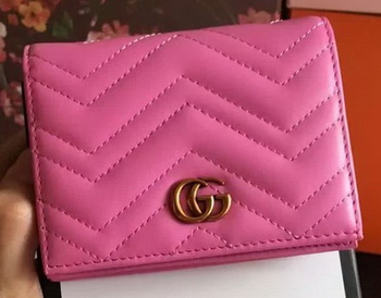 Gucci GG Marmont Card Case 443125 Rose Gucci GG Marmont Card Case 443125 Rose