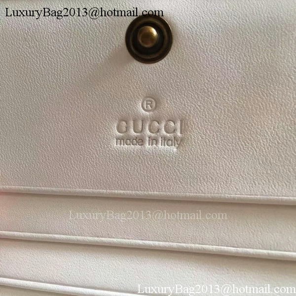 Gucci GG Marmont Card Case 443125 White Gucci GG Marmont Card Case 443125 White
