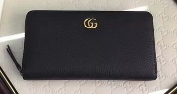 Gucci Leather Zip Around Wallet 456117 Black Gucci Leather Zip Around Wallet 456117 Black