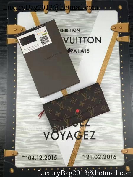 Louis Vuitton Monogram Canvas Emilie Wallet M60696 Rose Louis Vuitton Monogram Canvas Emilie Wallet M60696 Rose
