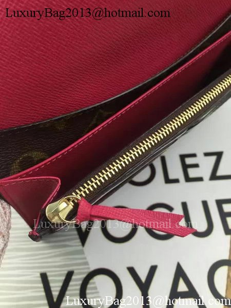 Louis Vuitton Monogram Canvas Emilie Wallet M60696 Rose Louis Vuitton Monogram Canvas Emilie Wallet M60696 Rose