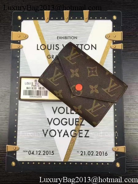Louis Vuitton Monogram Canvas Victorine Wallet M62360 Orange Louis Vuitton Monogram Canvas Victorine Wallet M62360 Orange