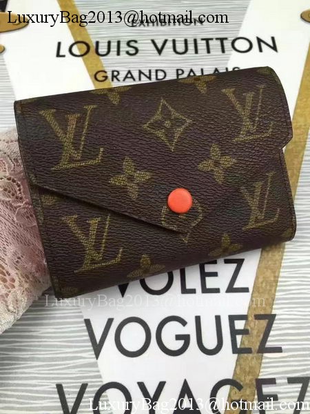 Louis Vuitton Monogram Canvas Victorine Wallet M62360 Orange Louis Vuitton Monogram Canvas Victorine Wallet M62360 Orange
