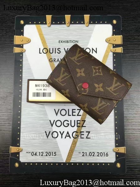Louis Vuitton Monogram Canvas Victorine Wallet M62360 Wine Louis Vuitton Monogram Canvas Victorine Wallet M62360 Wine