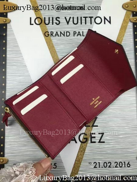 Louis Vuitton Monogram Canvas Victorine Wallet M62360 Wine Louis Vuitton Monogram Canvas Victorine Wallet M62360 Wine