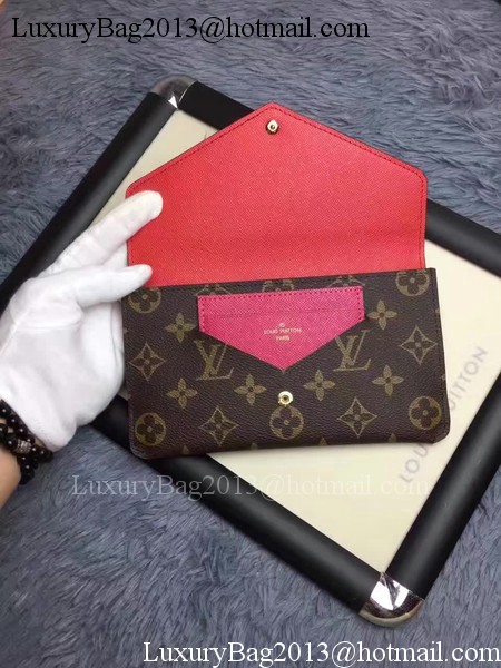 Louis Vuitton Monogram Canvas JEANNE WALLET M62155 Rose Louis Vuitton Monogram Canvas JEANNE WALLET M62155 Rose
