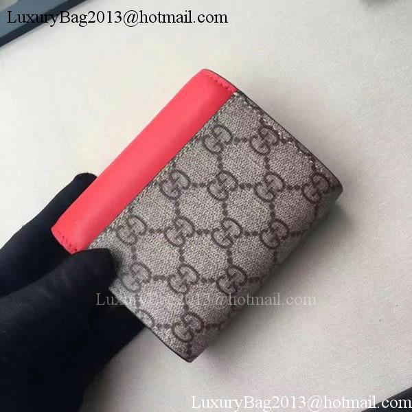 Gucci GG Supreme Canvas Padlock Wallet 453155 Red Gucci GG Supreme Canvas Padlock Wallet 453155 Red