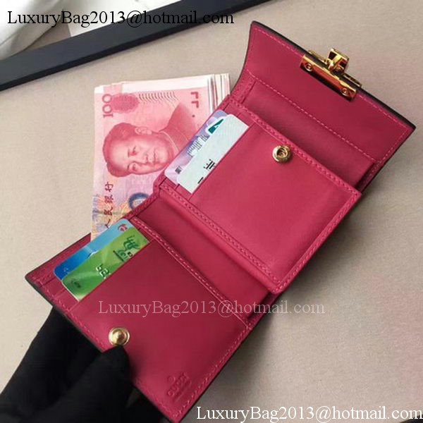 Gucci GG Supreme Canvas Padlock Wallet 453155 Red Gucci GG Supreme Canvas Padlock Wallet 453155 Red