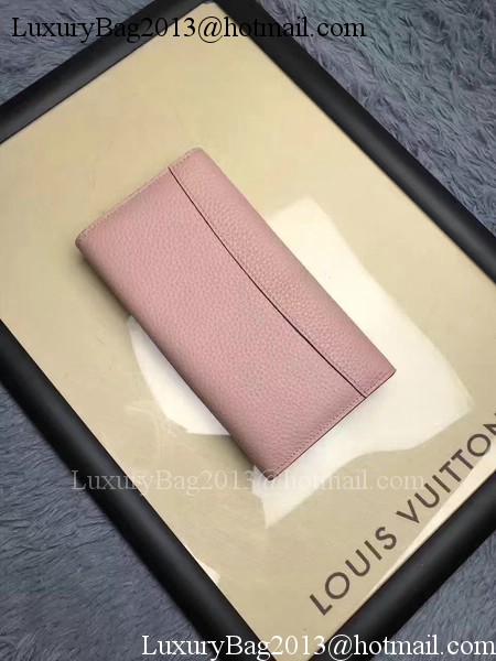 Louis Vuitton Calfskin Leather CAPUCINES WALLET M61249 Pink Louis Vuitton Calfskin Leather CAPUCINES WALLET M61249 Pink