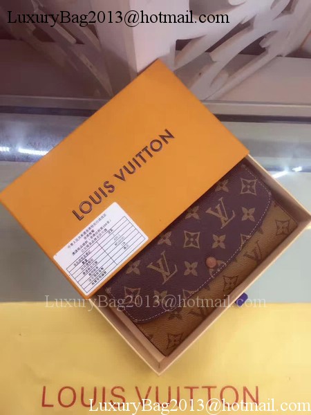 Louis Vuitton Monogram Canvas Emilie Wallet M60136 Brown Louis Vuitton Monogram Canvas Emilie Wallet M60136 Brown