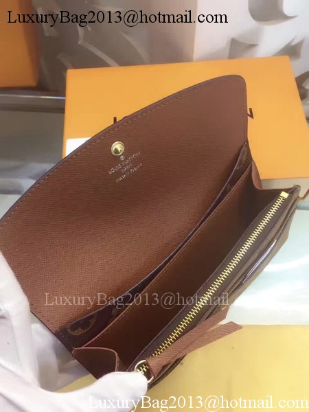 Louis Vuitton Monogram Canvas Emilie Wallet M60136 Brown Louis Vuitton Monogram Canvas Emilie Wallet M60136 Brown