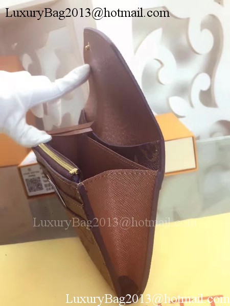 Louis Vuitton Monogram Canvas Emilie Wallet M60136 Brown Louis Vuitton Monogram Canvas Emilie Wallet M60136 Brown