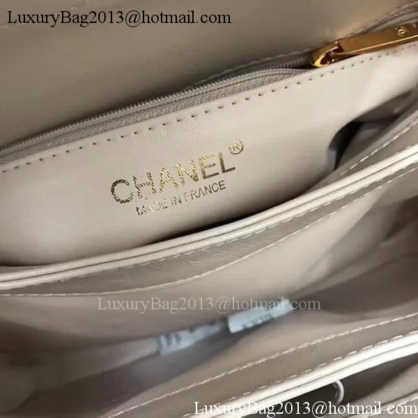 Chanel Classic Top Handle Bag Apricot Sheepskin Leather A92991 Gold Chanel Classic Top Handle Bag Apricot Sheepskin Leather A92991 Gold