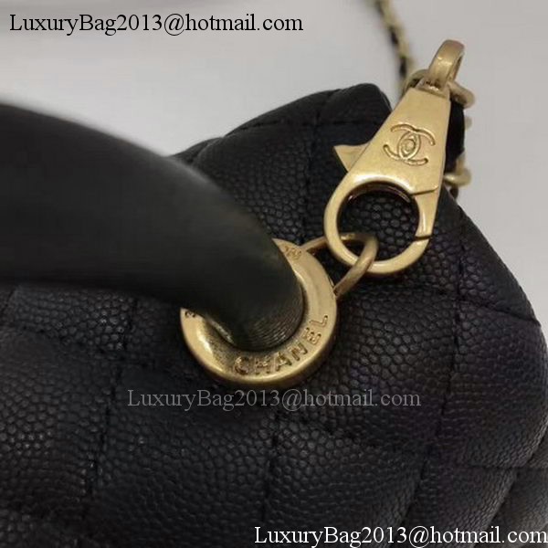 Chanel Classic Top Handle Bag Black Sheepskin Leather A92991 Gold Chanel Classic Top Handle Bag Black Sheepskin Leather A92991 Gold
