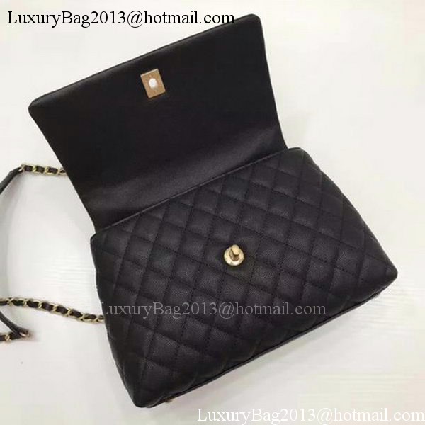 Chanel Classic Top Handle Bag Black Sheepskin Leather A92991 Gold Chanel Classic Top Handle Bag Black Sheepskin Leather A92991 Gold