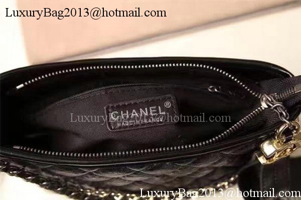 Chanel Small Shoulder Bag Sheepskin Leather A93825 Black Chanel Small Shoulder Bag Sheepskin Leather A93825 Black