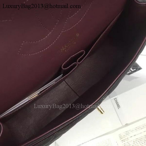 Chanel Classic Top Flap Bag Original Deerskin Leather CHA5212 Black Chanel Classic Top Flap Bag Original Deerskin Leather CHA5212 Black