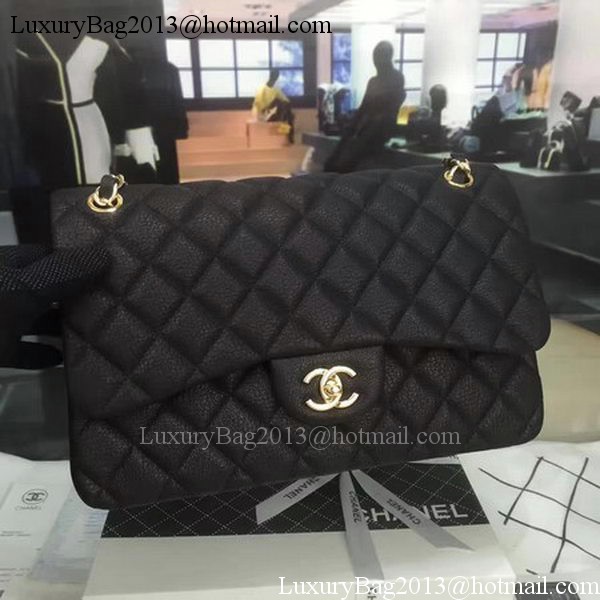 Chanel Classic Top Flap Bag Original Deerskin Leather CHA5212 Black Chanel Classic Top Flap Bag Original Deerskin Leather CHA5212 Black