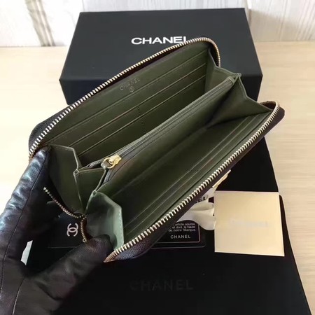 Boy Chanel Zip Around Wallet Cannage Pattern CHA5265 Black Boy Chanel Zip Around Wallet Cannage Pattern CHA5265 Black