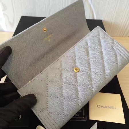 Chanel Boy Matelasse Long Wallet Cannage Pattern CHA5263 Grey Chanel Boy Matelasse Long Wallet Cannage Pattern CHA5263 Grey