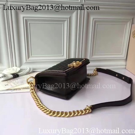 Boy Chanel Flap Shoulder Bag Sheepskin Leather A67085E Black Boy Chanel Flap Shoulder Bag Sheepskin Leather A67085E Black