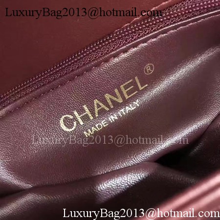 Chanel Classic Top Handle Bag Original Sheepskin Leather A92991 Wine Chanel Classic Top Handle Bag Original Sheepskin Leather A92991 Wine