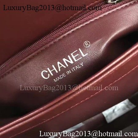 Chanel Classic Top Handle Bag Original Sheepskin Leather A92991 Wine Chanel Classic Top Handle Bag Original Sheepskin Leather A92991 Wine
