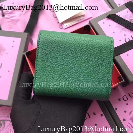 Gucci Calfskin Leather Padlock Wallet 453155 Green Gucci Calfskin Leather Padlock Wallet 453155 Green