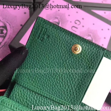Gucci Calfskin Leather Padlock Wallet 453155 Green Gucci Calfskin Leather Padlock Wallet 453155 Green