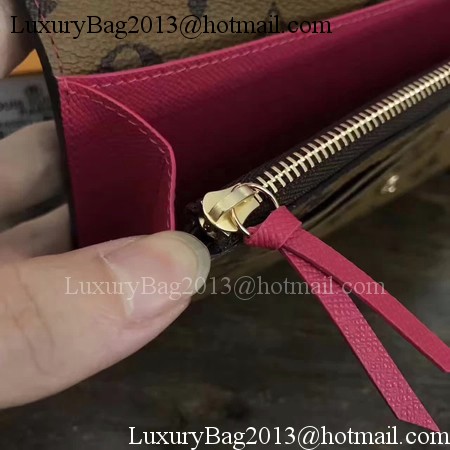 Louis Vuitton Monogram Canvas EMILIE WALLET M60697 Rose Louis Vuitton Monogram Canvas EMILIE WALLET M60697 Rose
