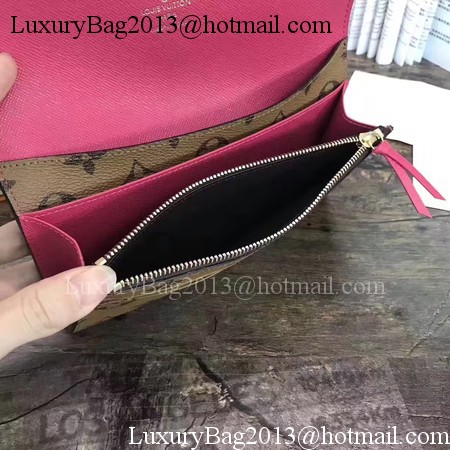 Louis Vuitton Monogram Canvas EMILIE WALLET M60697 Rose Louis Vuitton Monogram Canvas EMILIE WALLET M60697 Rose