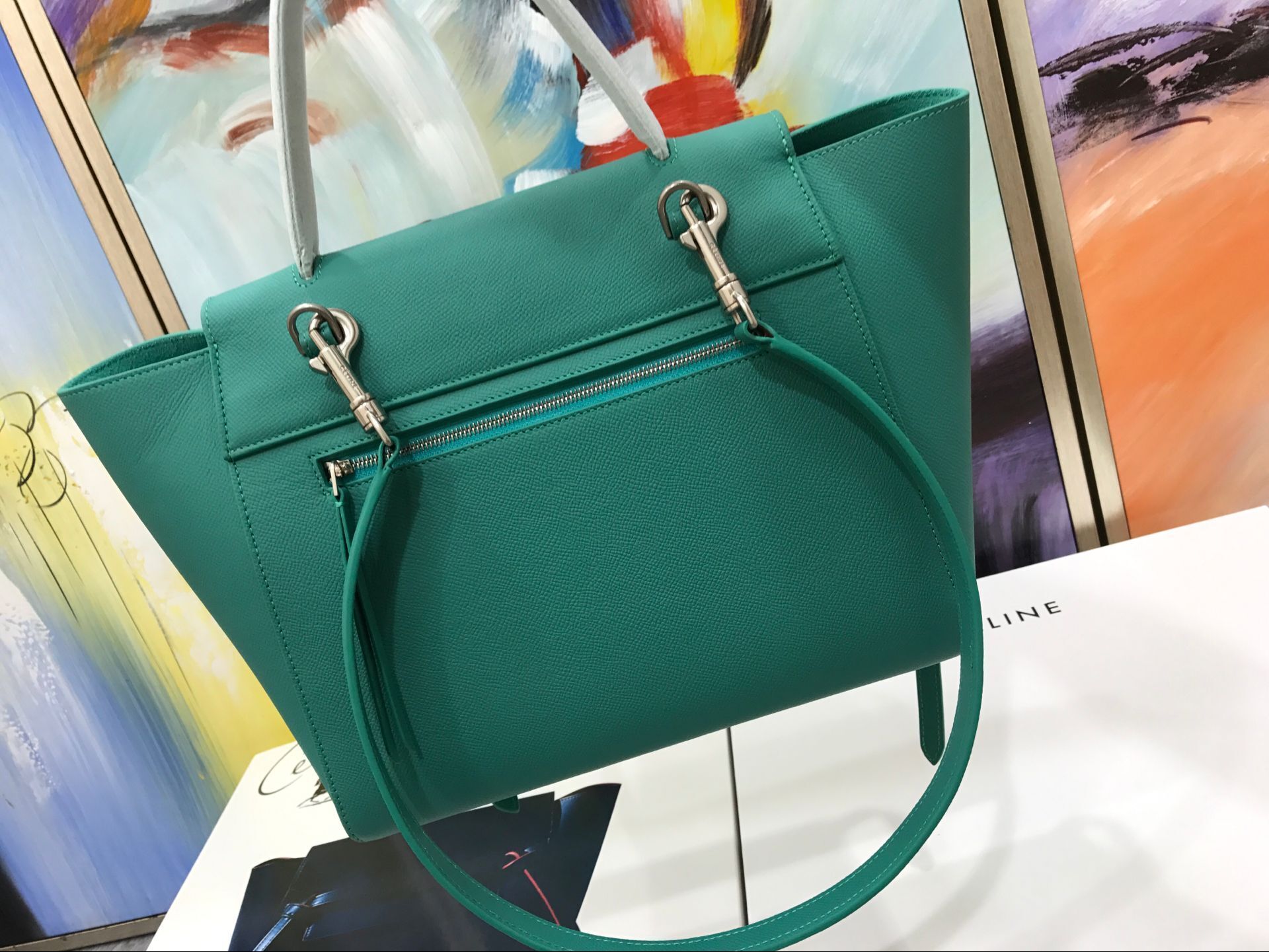 Celine Belt Bag Original Leather C98312 Green Celine Belt Bag Original Leather C98312 Green