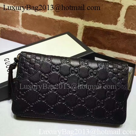 Gucci Bree Guccissima Leather Zip Around Wallet 323397 Black Gucci Bree Guccissima Leather Zip Around Wallet 323397 Black