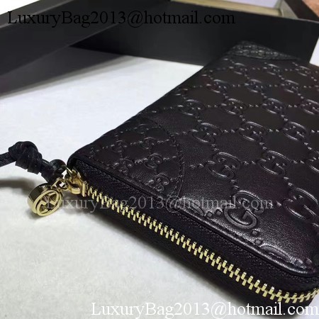 Gucci Bree Guccissima Leather Zip Around Wallet 323397 Black Gucci Bree Guccissima Leather Zip Around Wallet 323397 Black