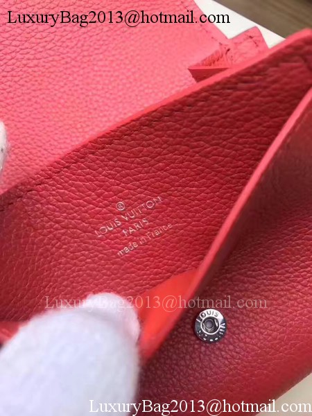 Louis Vuitton Calf Leather LOCKME II COMPACT WALLET M64309 Red Louis Vuitton Calf Leather LOCKME II COMPACT WALLET M64309 Red