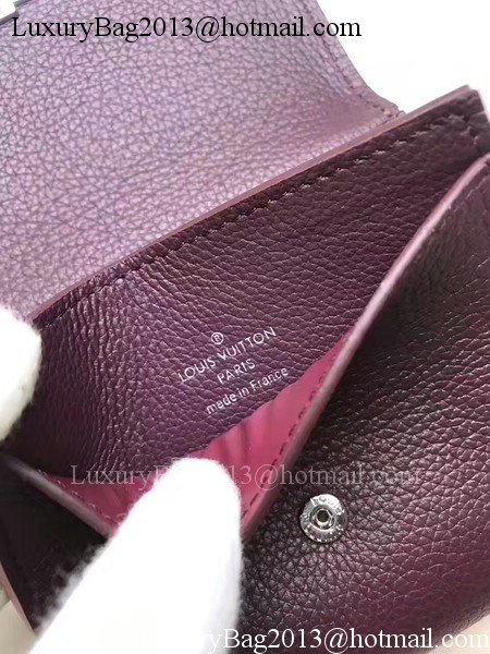 Louis Vuitton Calf Leather LOCKME II COMPACT WALLET M64309 Wine Louis Vuitton Calf Leather LOCKME II COMPACT WALLET M64309 Wine