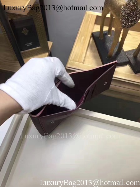 Louis Vuitton Calf Leather LOCKME II COMPACT WALLET M64309 Wine Louis Vuitton Calf Leather LOCKME II COMPACT WALLET M64309 Wine