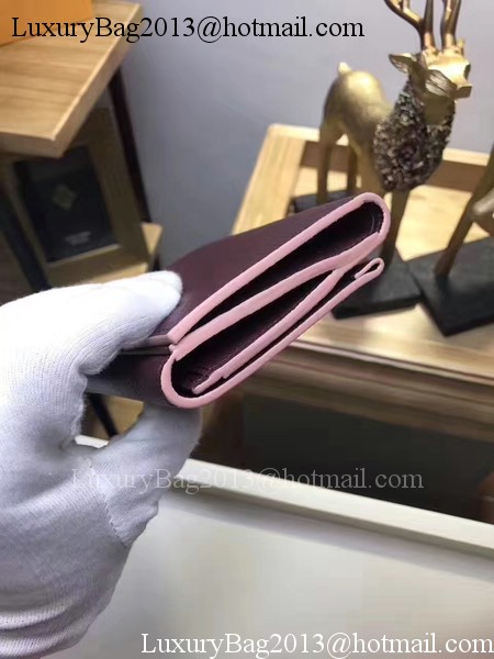 Louis Vuitton Calf Leather LOCKME II COMPACT WALLET M64309 Wine Louis Vuitton Calf Leather LOCKME II COMPACT WALLET M64309 Wine
