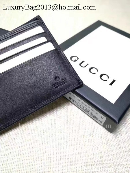 Gucci Calfskin Leather Bi-fold Wallet 256334 Black Gucci Calfskin Leather Bi-fold Wallet 256334 Black