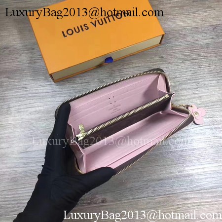 Louis Vuitton Monogram Canvas CLEMENCE WALLET M64201 Pink Louis Vuitton Monogram Canvas CLEMENCE WALLET M64201 Pink