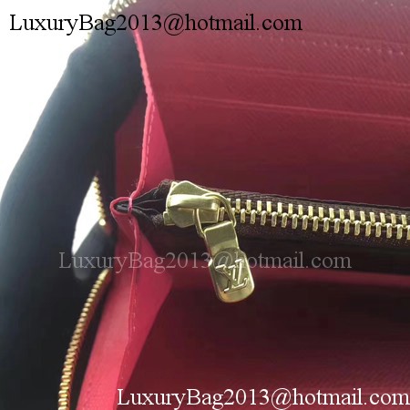 Louis Vuitton Monogram Canvas CLEMENCE WALLET M64201 Rose Louis Vuitton Monogram Canvas CLEMENCE WALLET M64201 Rose