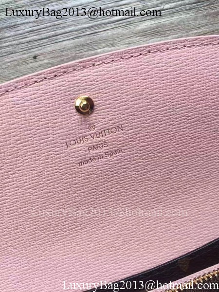 Louis Vuitton Monogram Canvas EMILIE WALLET M64202 Pink Louis Vuitton Monogram Canvas EMILIE WALLET M64202 Pink