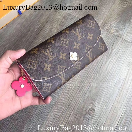Louis Vuitton Monogram Canvas EMILIE WALLET M64202 Rose Louis Vuitton Monogram Canvas EMILIE WALLET M64202 Rose