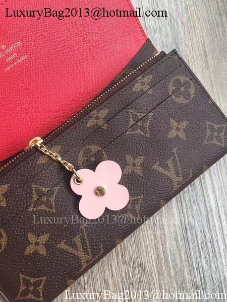 Louis Vuitton Monogram Canvas EMILIE WALLET M64202 Rose Louis Vuitton Monogram Canvas EMILIE WALLET M64202 Rose