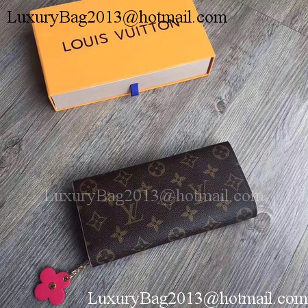 Louis Vuitton Monogram Canvas EMILIE WALLET M64202 Rose Louis Vuitton Monogram Canvas EMILIE WALLET M64202 Rose