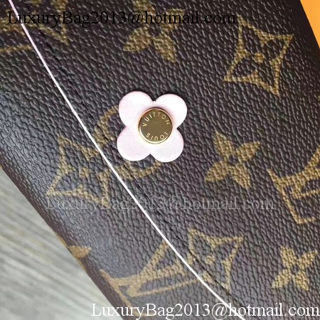 Louis Vuitton Monogram Canvas EMILIE WALLET M64202 Rose Louis Vuitton Monogram Canvas EMILIE WALLET M64202 Rose