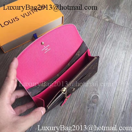 Louis Vuitton Monogram Canvas EMILIE WALLET M64202 Rose Louis Vuitton Monogram Canvas EMILIE WALLET M64202 Rose